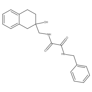N1-benzyl-N2-((2-hydroxy-1,2,3,4-tetrahydronaphthalen-2-yl)methyl)oxalamide结构式