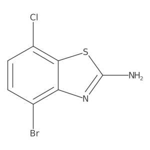 4-Bromo-7-chloro-1,3-benzothiazol-2-amine结构式