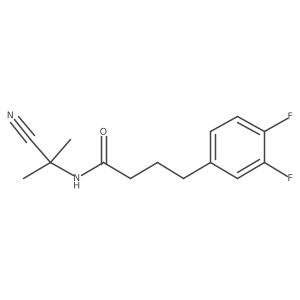 N-(1-cyano-1-methylethyl)-4-(3,4-difluorophenyl)butanamide Structure