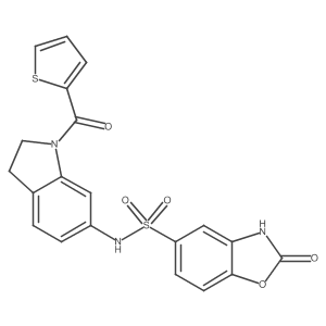 2-oxo-N-(1-(thiophene-2-carbonyl)indolin-6-yl)-2,3-dihydrobenzo[d]oxazole-5-sulfonamide Structure