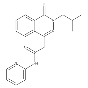 2-[3-(2-methylpropyl)-4-oxo-3,4-dihydrophthalazin-1-yl]-N-(pyridin-2-yl)acetamide结构式