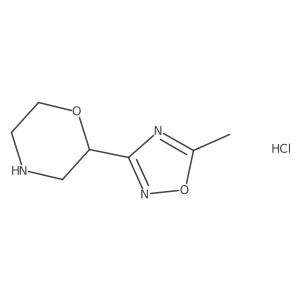2-(5-Methyl-1,2,4-oxadiazol-3-yl)morpholine hydrochloride Structure