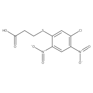 3-[(5-Chloro-2,4-dinitrophenyl)thio]propanoic acid结构式