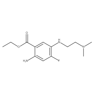 Ethyl 2-amino-5-{[2-(dimethylamino)ethyl]amino}-4-fluorobenzoate Structure
