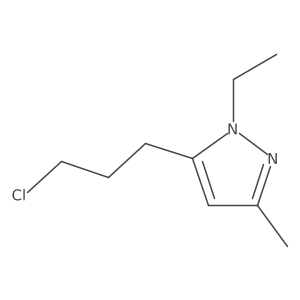 5-(3-Chloropropyl)-1-ethyl-3-methyl-1h-pyrazole结构式