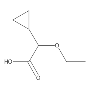 2-Cyclopropyl-2-ethoxyacetic acid Structure