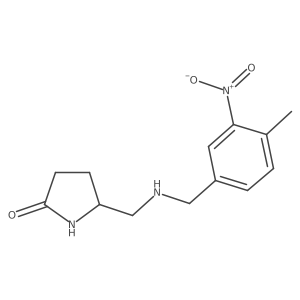 5-({[(4-Methyl-3-nitrophenyl)methyl]amino}methyl)pyrrolidin-2-one Structure