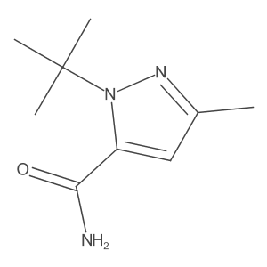 1-(tert-Butyl)-3-methyl-1H-pyrazole-5-carboxamide Structure