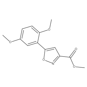 Methyl 5-(2,5-dimethoxyphenyl)isoxazole-3-carboxylate Structure
