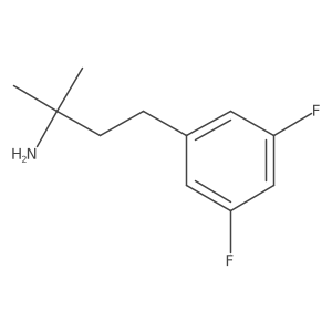 4-(3,5-Difluorophenyl)-2-methylbutan-2-amine Structure