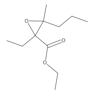 Ethyl 2-ethyl-3-methyl-3-propyloxirane-2-carboxylate Structure