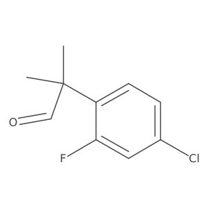 2-(4-Chloro-2-fluorophenyl)-2-methylpropanal Structure