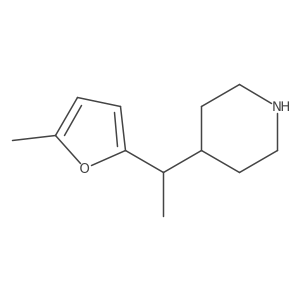 4-[1-(5-Methylfuran-2-yl)ethyl]piperidine Structure