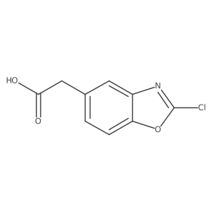 2-(2-Chlorobenzo[d]oxazol-5-yl)acetic acid结构式