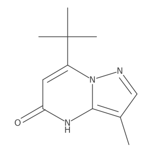 7-Tert-butyl-3-methylpyrazolo[1,5-a]pyrimidin-5-ol结构式