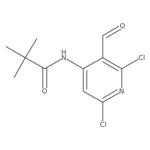 N-(2,6-Dichloro-3-formylpyridin-4-yl)pivalamide结构式