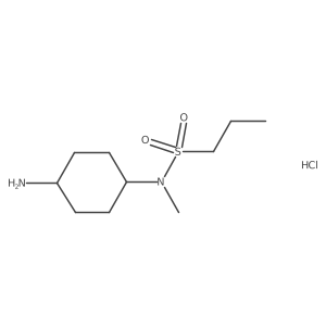 N-(4-aminocyclohexyl)-N-methylpropane-1-sulfonamide hydrochloride Structure
