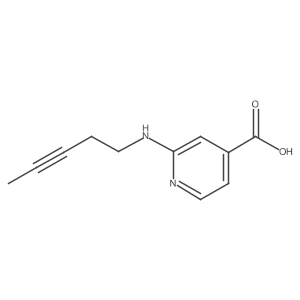 2-[(Pent-3-yn-1-yl)amino]pyridine-4-carboxylic acid Structure