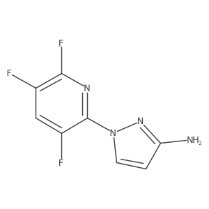 1-(3,5,6-Trifluoropyridin-2-yl)-1H-pyrazol-3-amine Structure