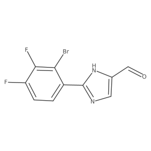 2-(2-Bromo-3,4-difluorophenyl)-1H-imidazole-5-carbaldehyde Structure