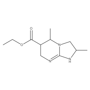 ethyl 2,5-dimethyl-2H,3H,5H,6H,7H,8H-imidazo[1,2-a]pyrimidine-6-carboxylate结构式