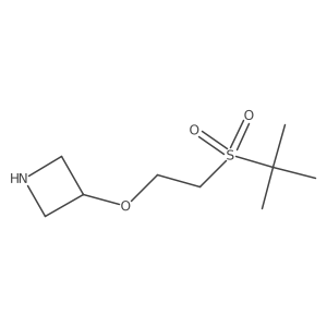 3-[2-(2-Methylpropane-2-sulfonyl)ethoxy]azetidine结构式
