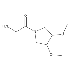 2-Amino-1-(3,4-dimethoxypyrrolidin-1-yl)ethan-1-one Structure