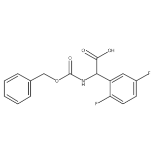2-{[(Benzyloxy)carbonyl]amino}-2-(2,5-difluorophenyl)acetic acid结构式