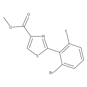 Methyl 2-(2-Bromo-6-fluorophenyl)thiazole-4-carboxylate Structure