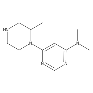 N,N-Dimethyl-6-(2-methylpiperazin-1-yl)pyrimidin-4-amine Structure