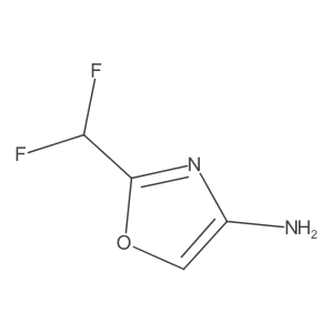 2-(Difluoromethyl)-1,3-oxazol-4-amine结构式