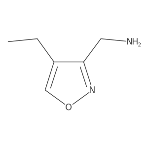 (4-Ethyl-1,2-oxazol-3-yl)methanamine结构式