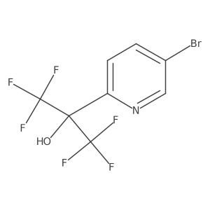 2-(5-Bromopyridin-2-yl)-1,1,1,3,3,3-hexafluoropropan-2-ol Structure