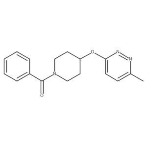 (4-((6-Methylpyridazin-3-yl)oxy)piperidin-1-yl)(phenyl)methanone结构式