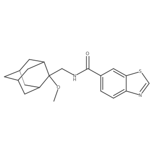 N-[(2-methoxyadamantan-2-yl)methyl]-1,3-benzothiazole-6-carboxamide Structure