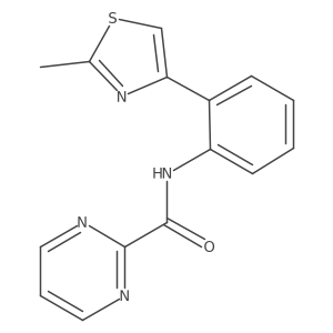 N-(2-(2-methylthiazol-4-yl)phenyl)pyrimidine-2-carboxamide Structure