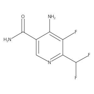 4-Amino-6-(difluoromethyl)-5-fluoronicotinamide结构式
