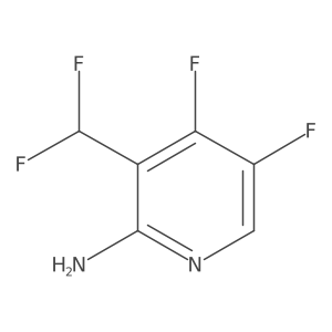 3-(Difluoromethyl)-4,5-difluoropyridin-2-amine Structure