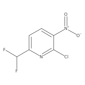 2-Chloro-6-(difluoromethyl)-3-nitropyridine Structure
