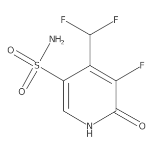 4-(Difluoromethyl)-5-fluoro-6-hydroxypyridine-3-sulfonamide Structure