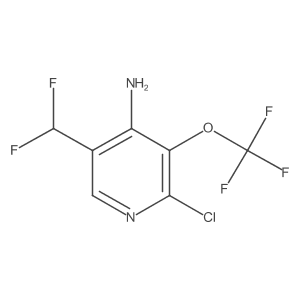2-Chloro-5-(difluoromethyl)-3-(trifluoromethoxy)pyridin-4-amine Structure