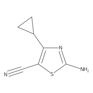 2-Amino-4-cyclopropylthiazole-5-carbonitrile Structure