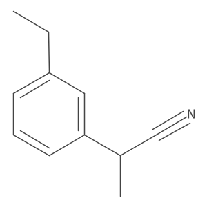 2-(3-Ethylphenyl)propanenitrile Structure