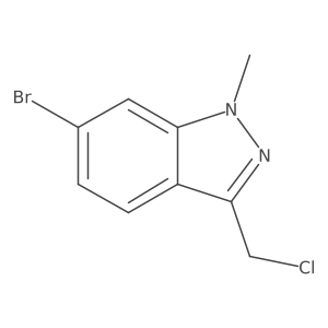 6-Bromo-3-(chloromethyl)-1-methyl-1H-indazole结构式