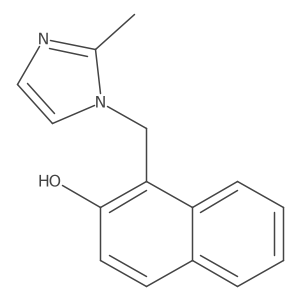 1-((2-Methyl-1H-imidazol-1-yl)methyl)naphthalen-2-ol结构式