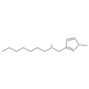 heptyl[(1-methyl-1H-pyrazol-3-yl)methyl]amine结构式