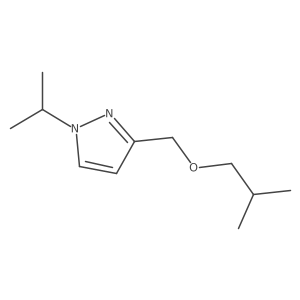 3-(isobutoxymethyl)-1-isopropyl-1H-pyrazole结构式