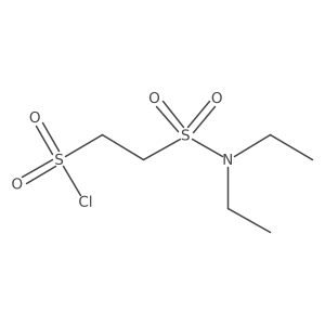 2-(Diethylsulfamoyl)ethane-1-sulfonyl chloride结构式