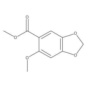 Methyl 6-methoxy-1,3-benzodioxole-5-carboxylate结构式
