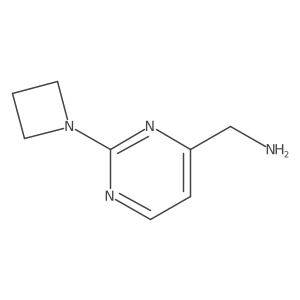 1-[2-(Azetidin-1-yl)pyrimidin-4-yl]methanamine结构式